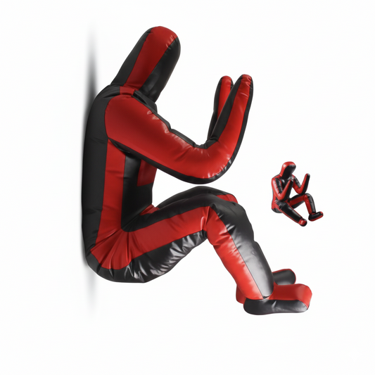 Mannequin de Sol MMA Jiu-Jitsu Position Assise Cuir PU – 140cm 165cm – À Remplir – AURABOXE