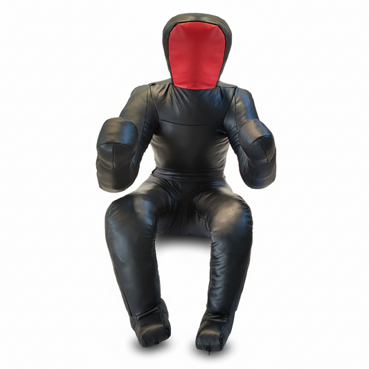 Mannequin de Grappling Junior 110cm Cuir PU – MMA Judo Jiu-Jitsu – À Remplir – AURABOXE